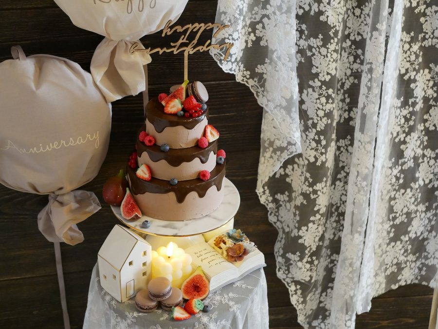 クレイケーキオーダー実例|撮影小物